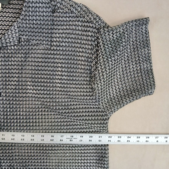 VTG Pop Icon XL Mens Shirt Metallic Transparent 22x29 **Fits A Medium ** - Picture 4 of 9